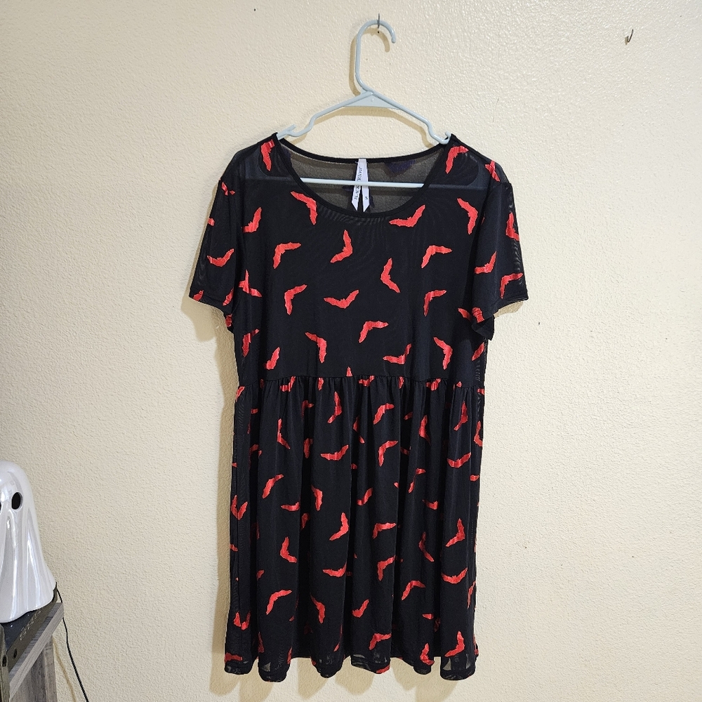 Mesh Bat Dress